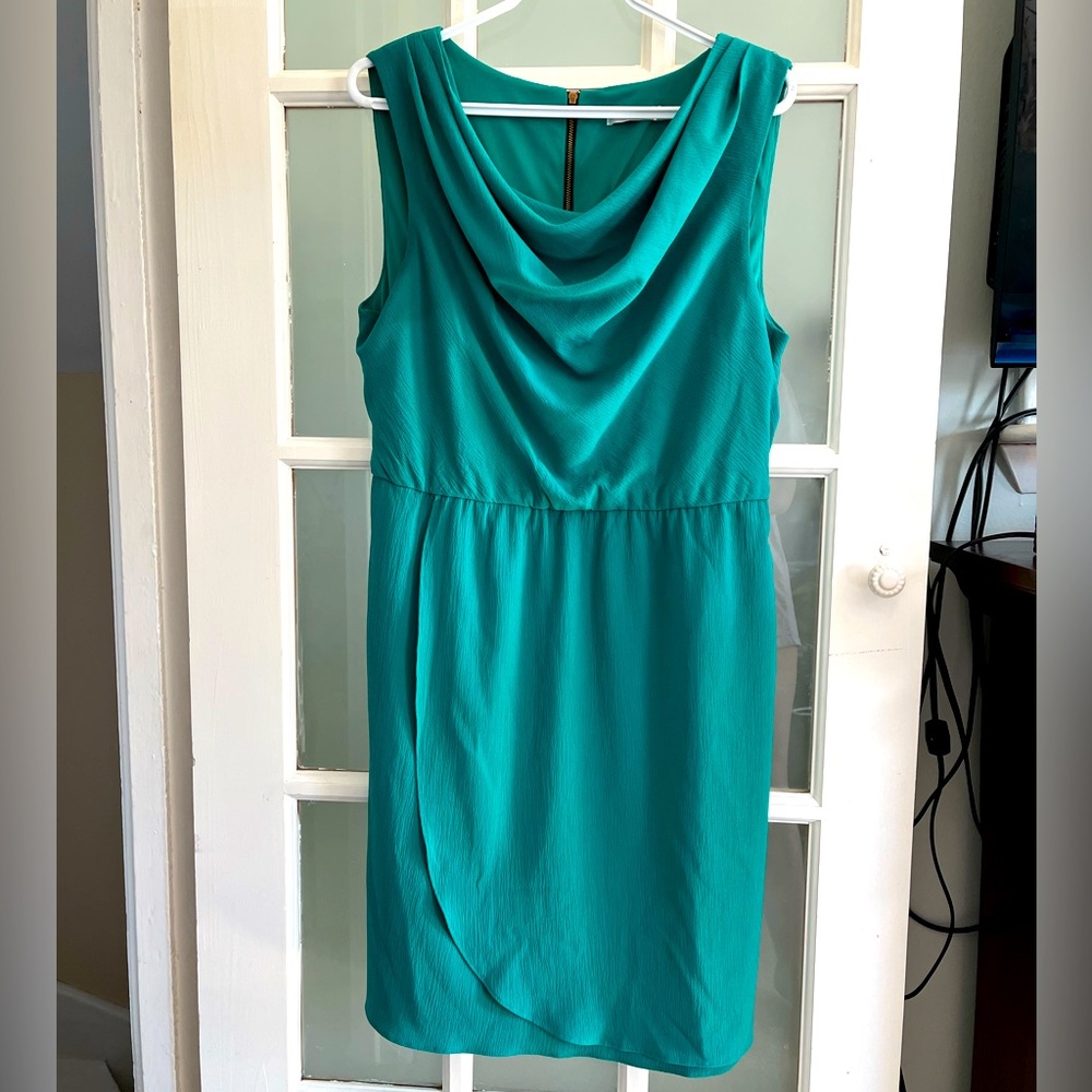Rickis teal tulip hem mini dress size 10